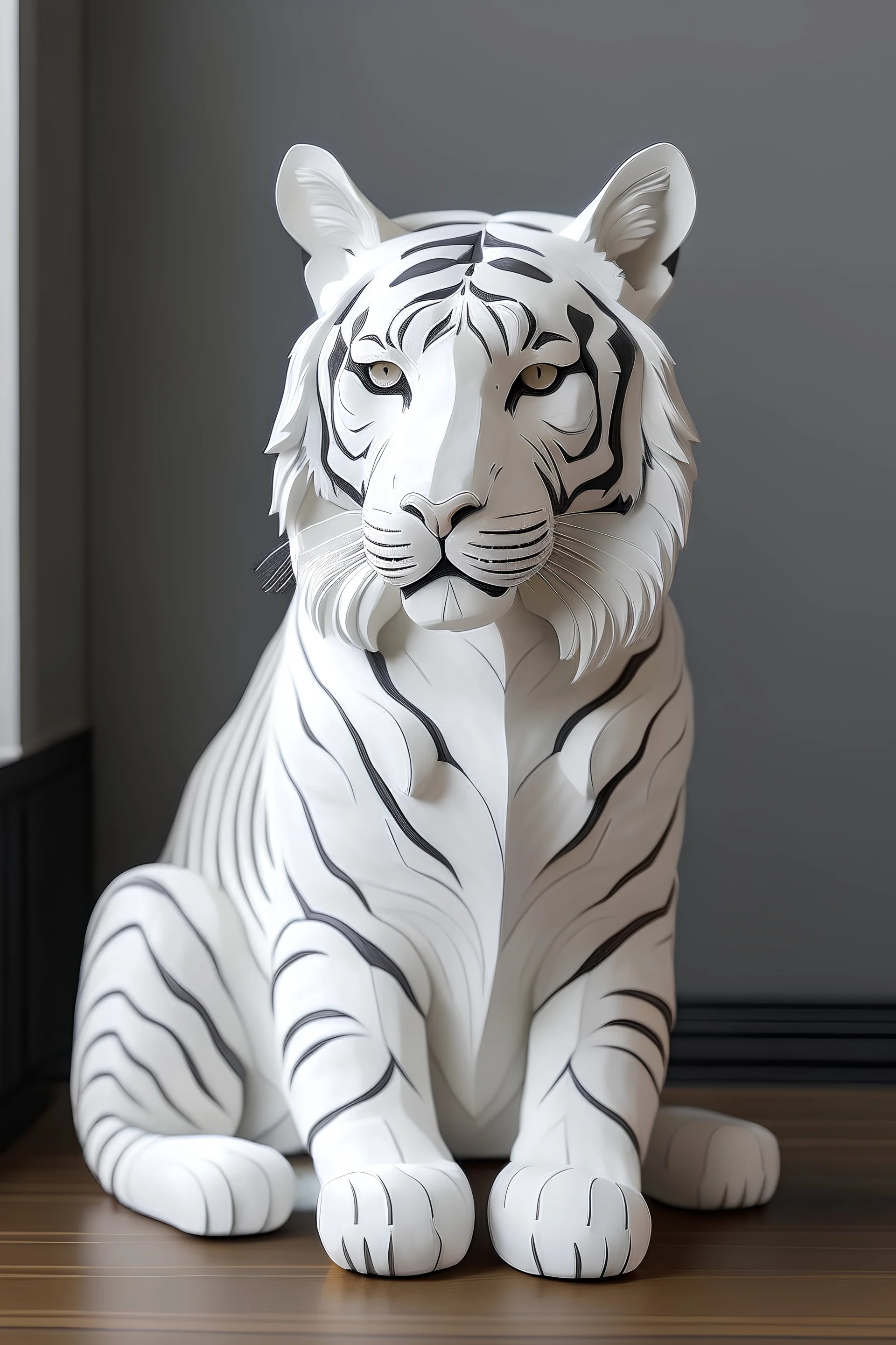 Make a white tiger