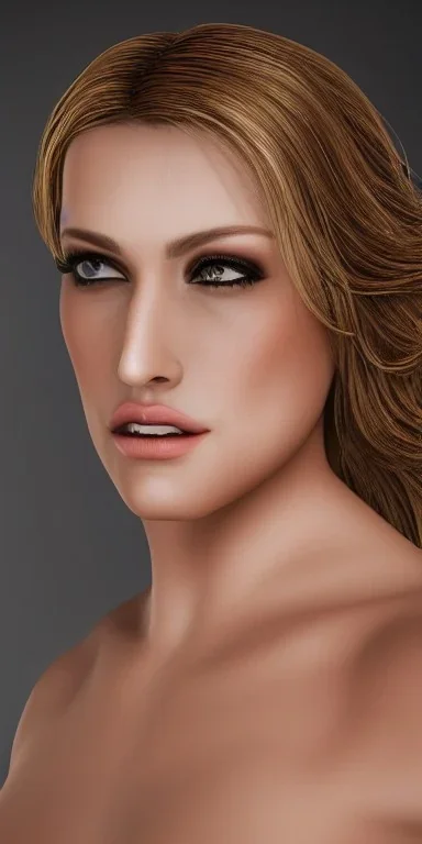 Full body portrait, 8k, hdd, highly realístíc, fully detailed-picture, inspired by mia melano, beautiful model-postured. Beautiful face. Brown eyes, blonde hair, transparent- linen white-dress