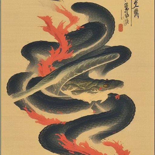  brand logo, Ukiyo-e japanese art