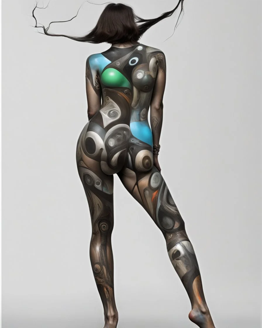Female art full Body Paint in style of Salvador Dali Modifiers: SALVADOR DALI Surréalisme Yossi Kotler jean bapiste monge @MojoArt Endre Pevanoc
