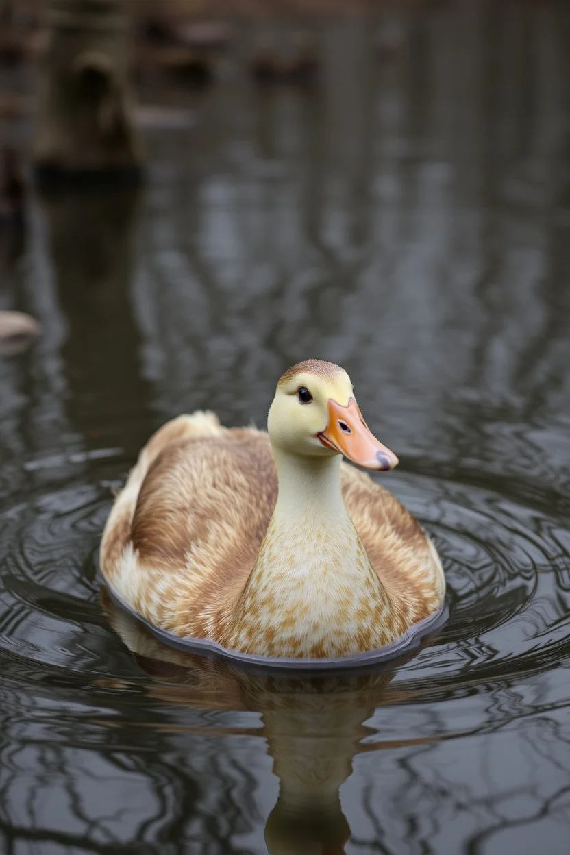 bestemor duck paa svommetur i tsjernobyl