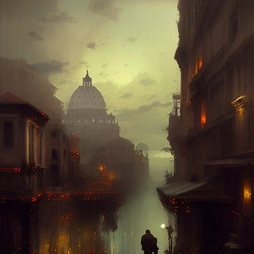 Skyline rome by Jeremy Mann