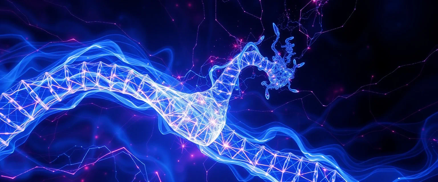 plasma vampire flickers like hypnotic fire in geometric shapes like a dna swirl