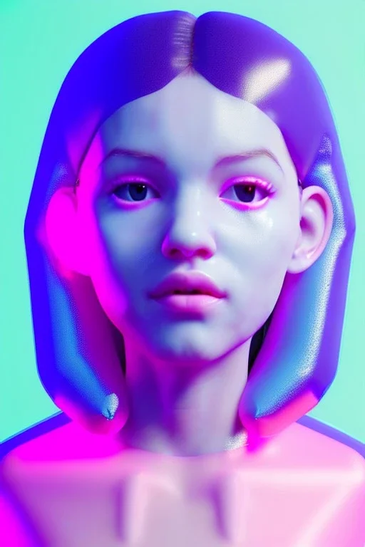 Ultra Realistic image, Rosalía artist, casual portrait, normal complexion, portrait, two bows, little chopsticks hair , black eye long line, sweet face, t-shirt with holes, inflatable open coat, gold pink and blue style, spray line glow, big geometric led jewelry, fog, hot, inflatable style latex coat, vibrant color, highly detailed, art stations, concept art, smooth, unreal engine 5, god rays, ray tracing, RTX, lumen lighting, ultra detail, volumetric lighting, 3d, finely drawn, high definitio