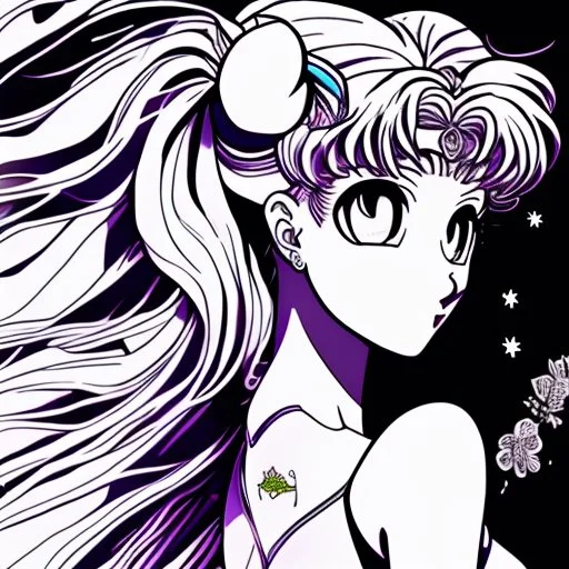Sailor moon line art