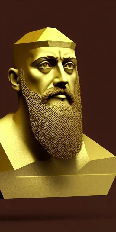 3d 4d fine art illustration of Pythagoras