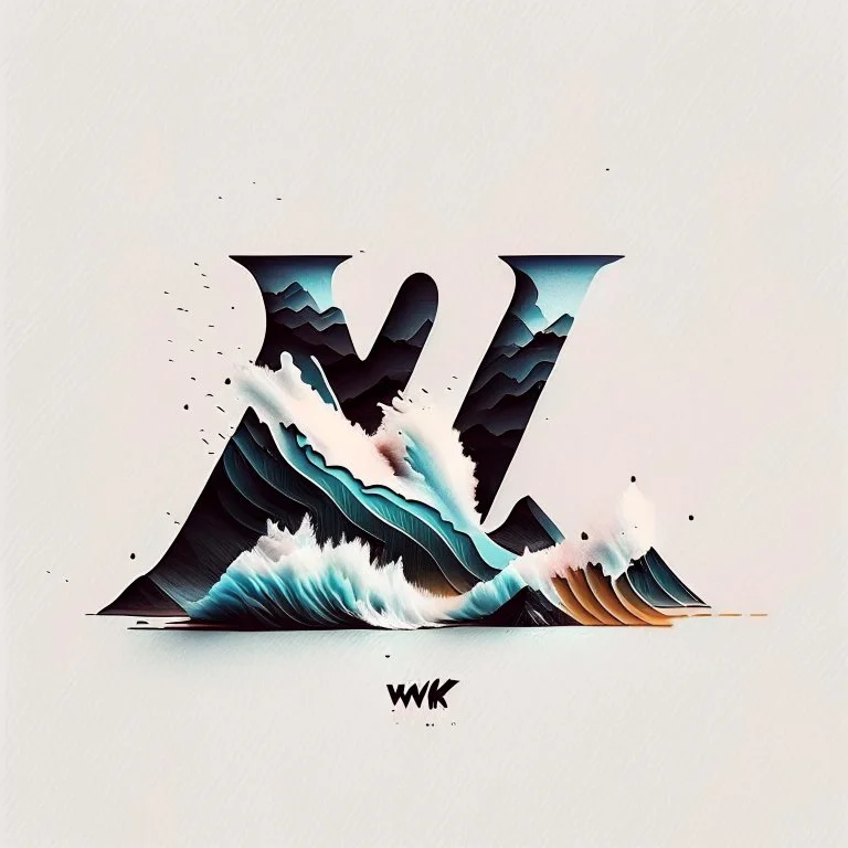 logo design, letter ‘w’, letter ‘k’, letter ‘s’, West kicks, sneakers, hype culture, minimal, inspiration are the mountains, waves and sea