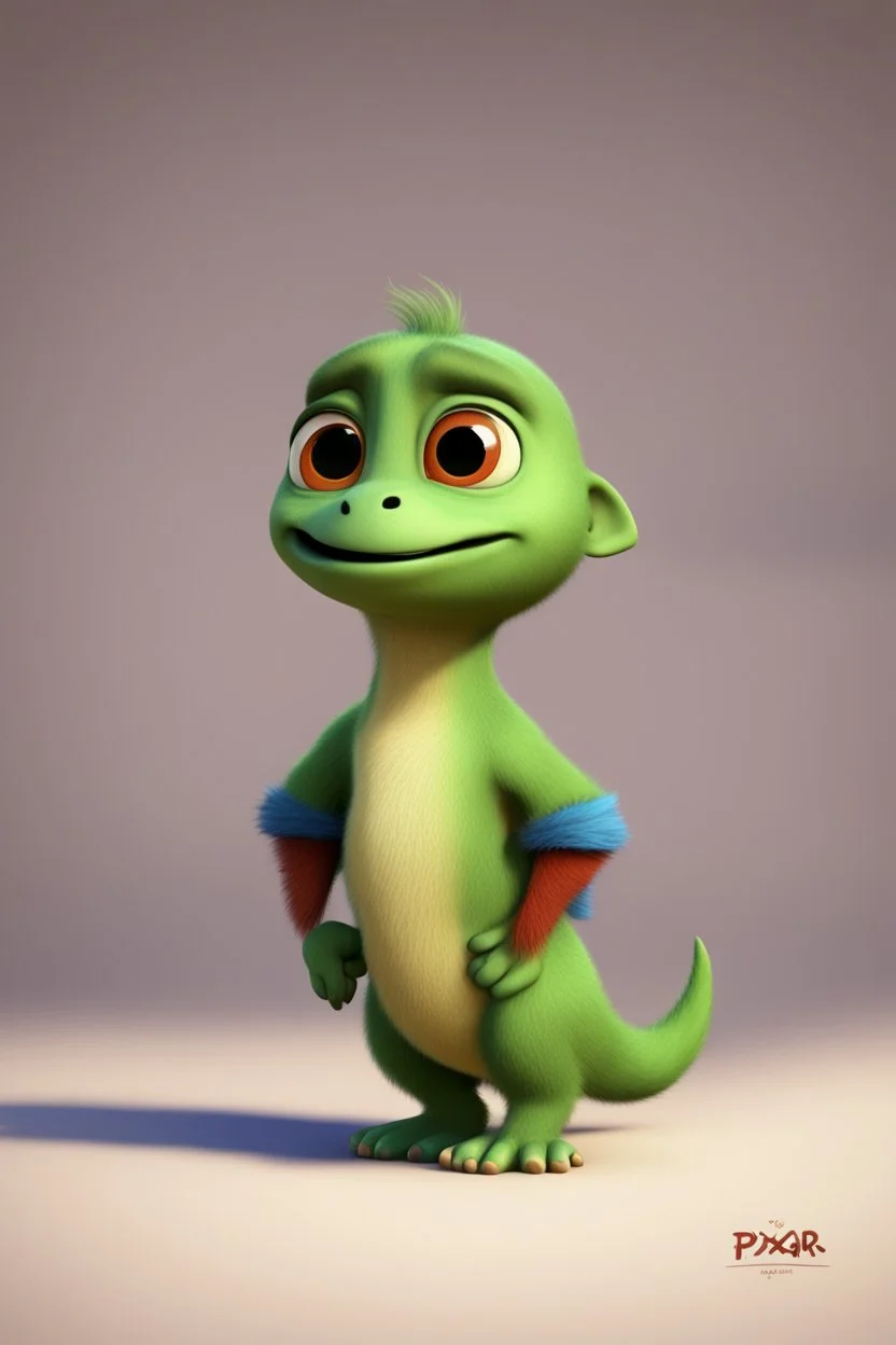 Little cute Cecko, pixar style