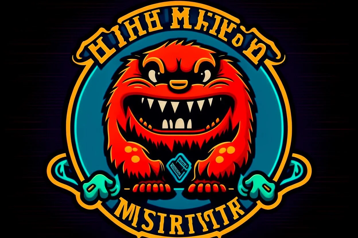 "Lil Monsters" hockey team logo