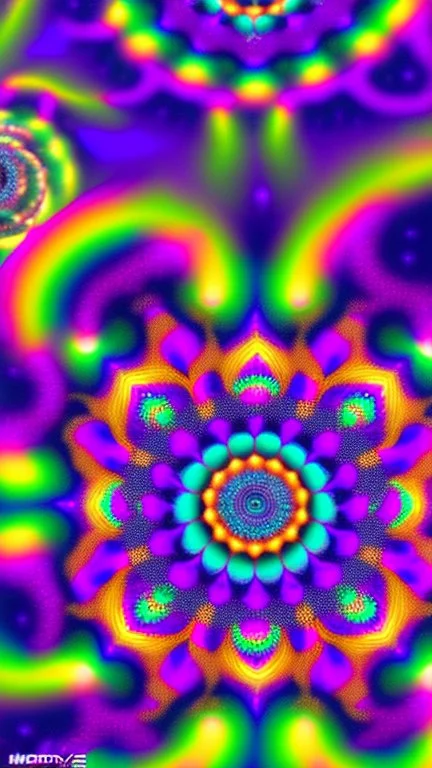 Psytrance:: Bold colors:: Intricate patterns:: Mesmerizing movement:: Trippy beauty