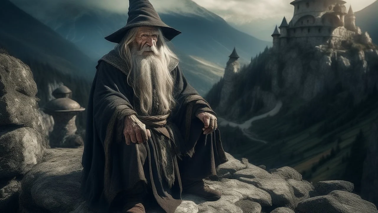 the ancient sorcerer in the citadel in the mountains