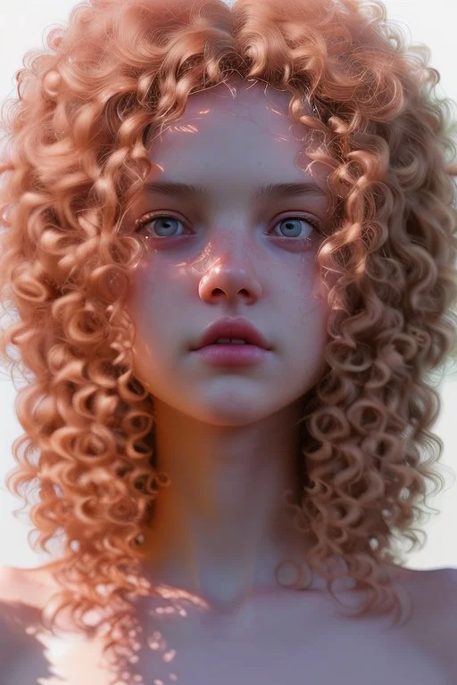 April, Summer Fashion, full body,smooth soft skin, curly hair, detailed eyes, detailed face, looking into camera, intricate, summer outfit, pink, back lighting, realistic concept art, digital painting, rich 3d render, hyper-realistic painting, cinema 4D render, art by WLOP, by Agnes Cecile, Michael Whelan