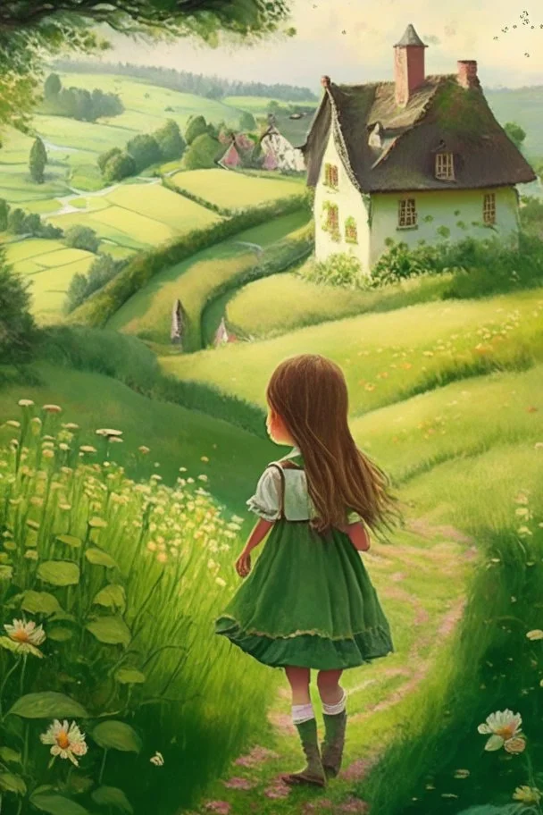 Once upon a time, in a small village nestled between rolling hills and lush green fields, there lived a curious teeneage girl named Lily. She was an imaginative child with an insatiable desire for adventure.