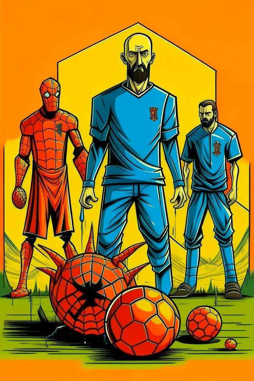 Blue Orange, soccer, spiderman, breaking bad