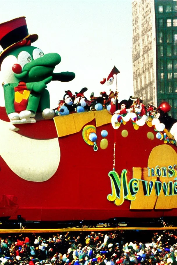 macy's day parade float of bill newton