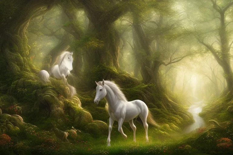 white horse FOREST