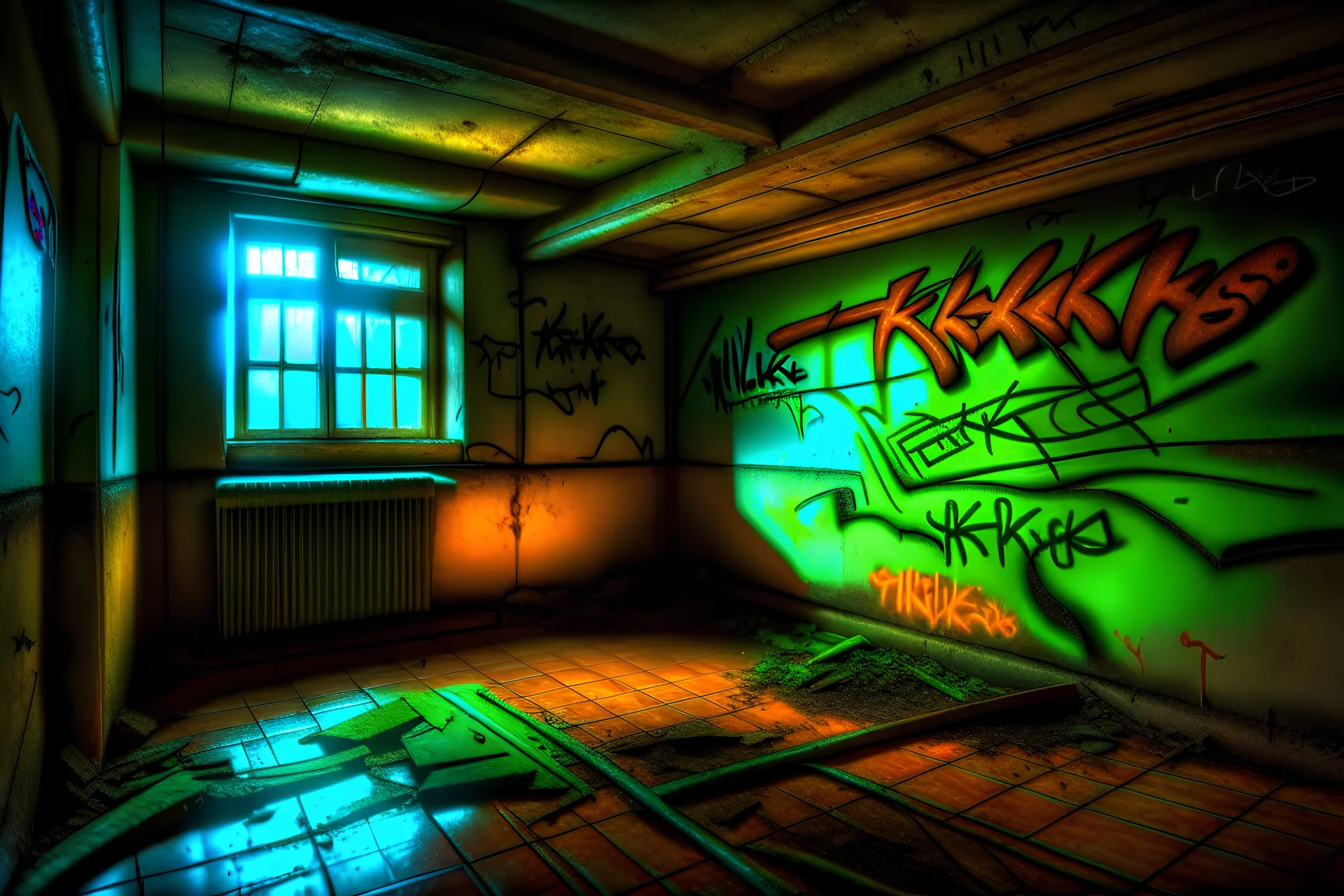sign on the wall (dusted with moss and old graffiti), "Turbo kitcsh" style Banksy. down by the wall lies a sullen beggar with a cardboard sign that says "MY SHADOW IS DEEP, BUT NO MAN KNOWS IT'S LENGTH" intricate hyperrealistic high definition hdr Unreal Engine cinematic postprocessing Ultra realistic 3D Cinematic Double exposure, Metarealism