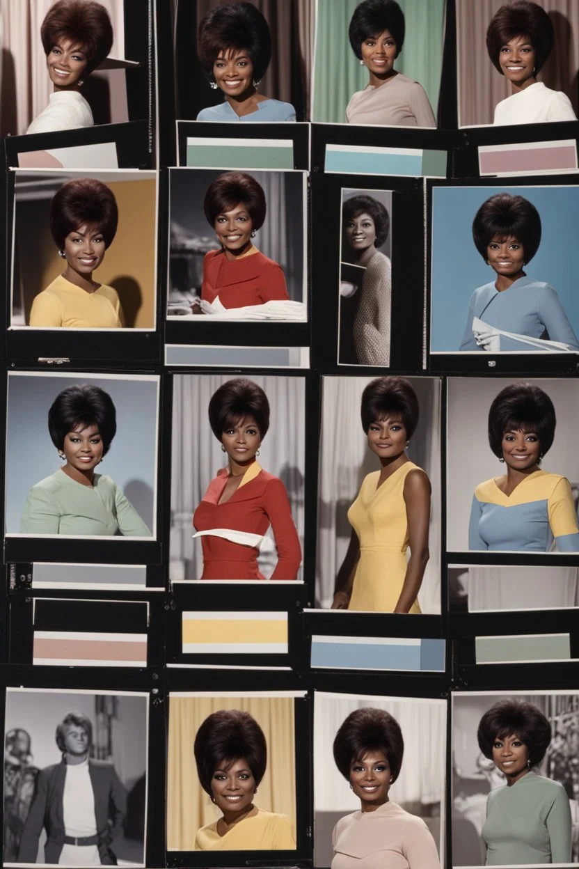 Production Personality Camera Negatives (89) of Nichelle Nichols from 1967-1968 and 1968-1969 Seasons from Star Trek