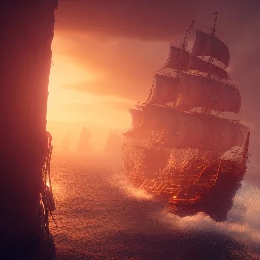 Pirate unreal engine 5, octane render, ultra realistic, cinematic