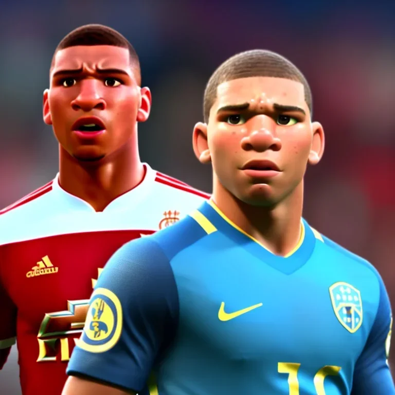 perfect face mbappe, football stadium