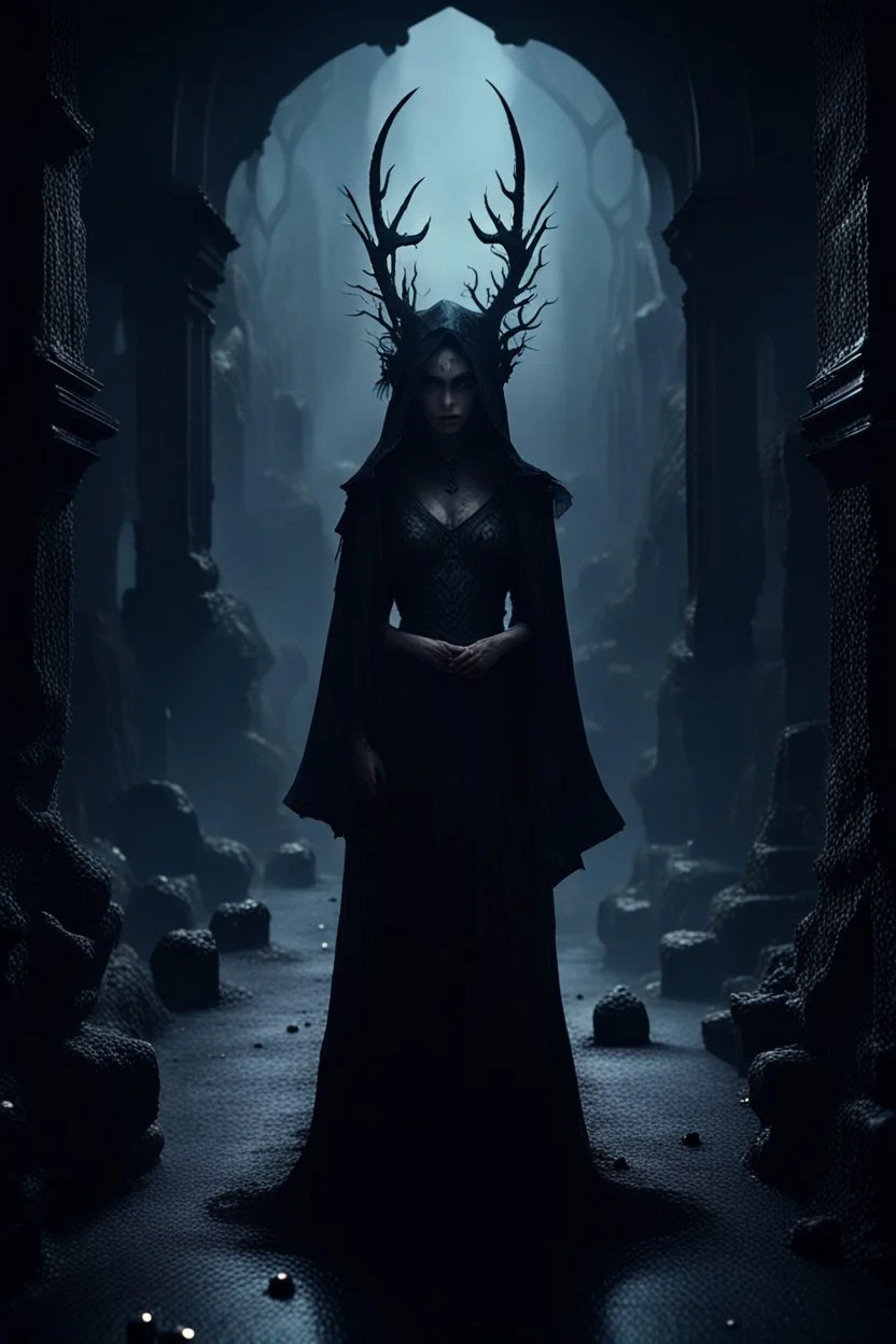 🧚‍♀️🕷🐦‍⬛🌑🎩😈 surreal, dark, fantasy, cinematic,