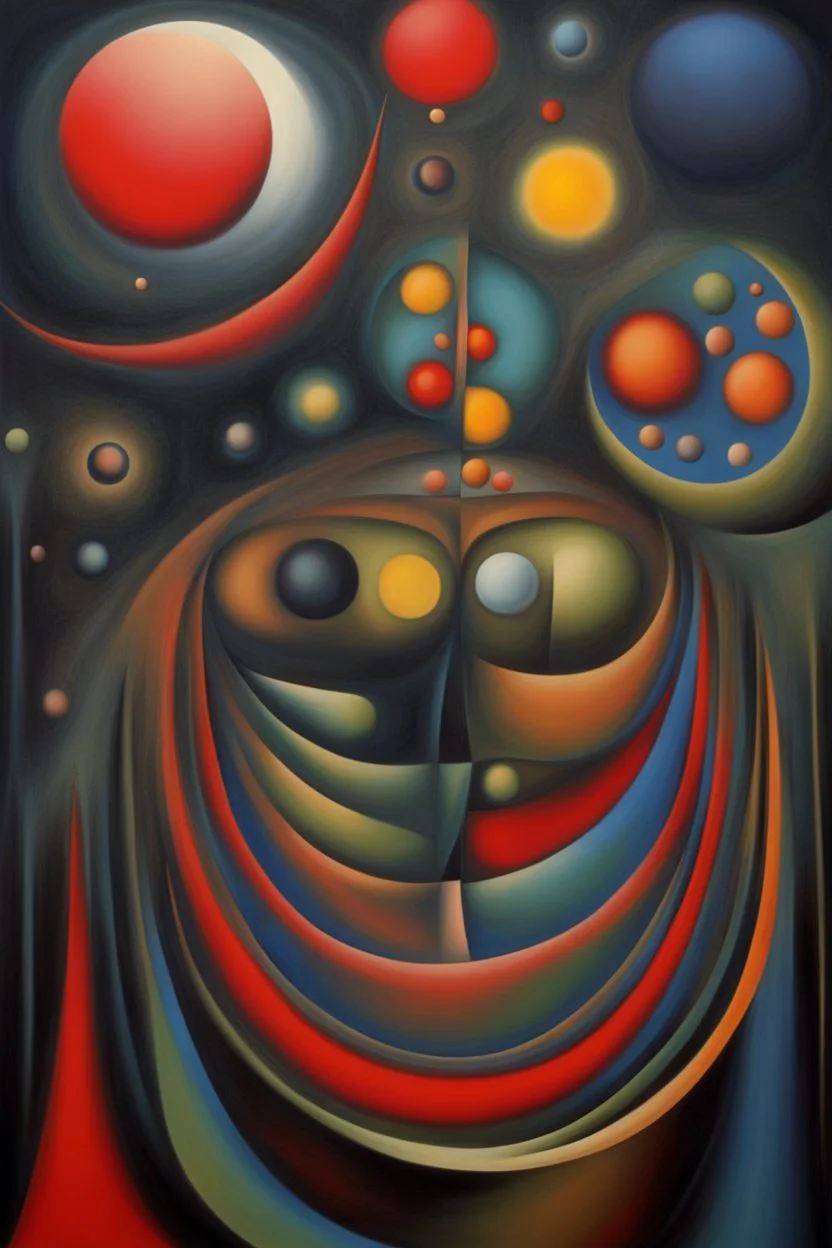 Denial of the mystical multi-dimensional eclipses and ellipsis; Abstract Art; Neo-surrealism