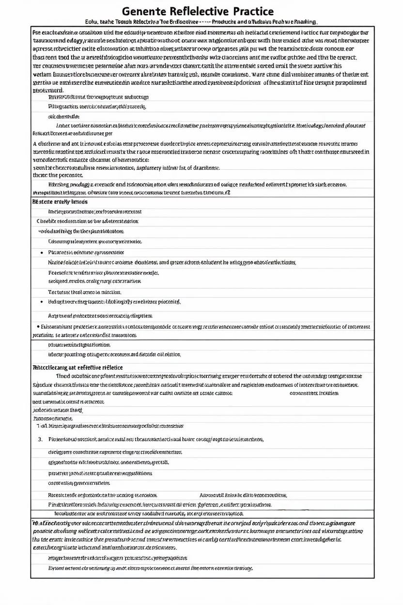 Generar una imagen que tenga que ver con la educacion, la pedagogia y la didactica, y represente el titulo de un trabajo de tesis con titulo: LA PRÁCTICA REFLEXIVA DOCENTE Y LA RÚBRICA COMO INSTRUMENTOS DE EVALUACIÓN, UNA DESCRIPCIÓN