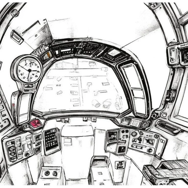 Fighter jet interior