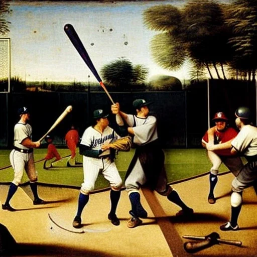 baseball game players by hieronymous bosch