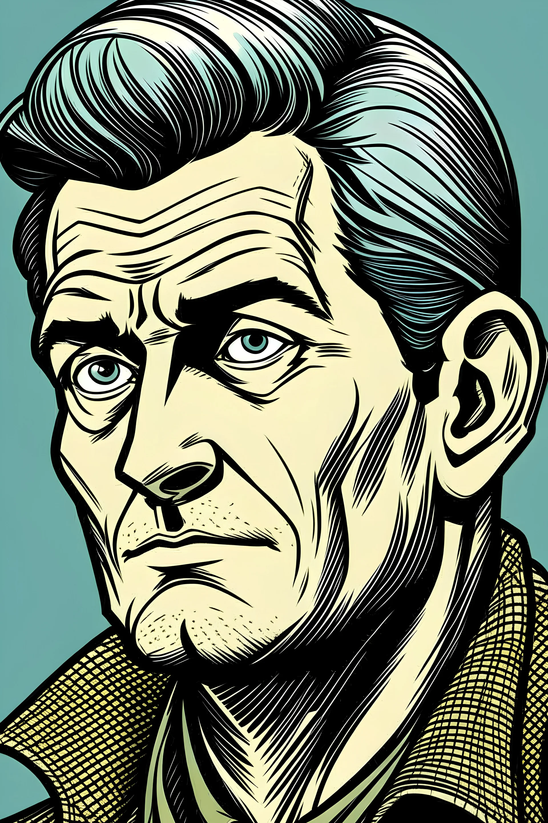 platon portrait in comics style