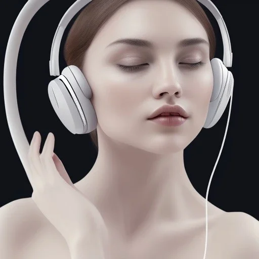 beautiful and trustworthy website for wireless bluetooth sleep headband product, ui, ux, ui/ux, apple, black, white, grey, aesthetic, girl wearing headphones