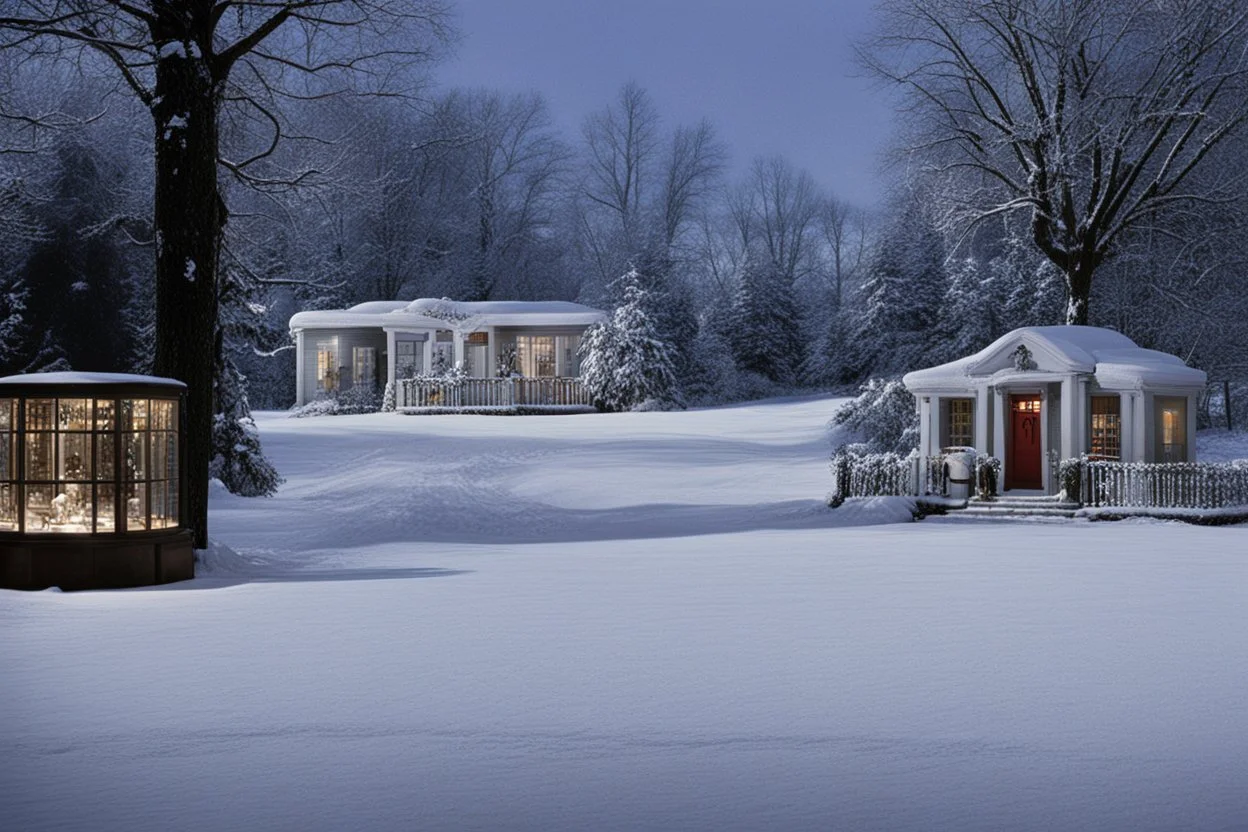 the empty sets of the movie “White Christmas”