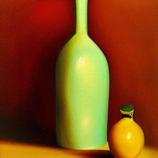 still life bottle