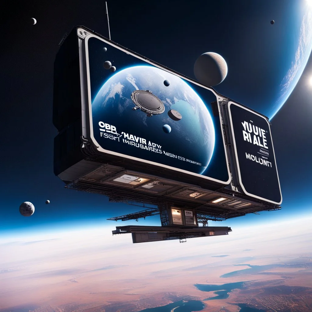 Billboards in orbit.