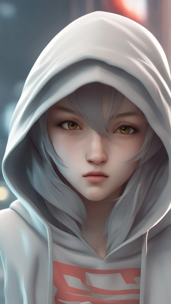 a close up of a person wearing a hoodie, cgsociety 9, stanley artgerm lau, artgerm and ilya kushinov, artgerm ; 3d unreal engine, cgsociety ), realistic anime 3 d style, artgerm lau, olchas logan cure liang xing, shark - human face, artgerm 4 k, shark face