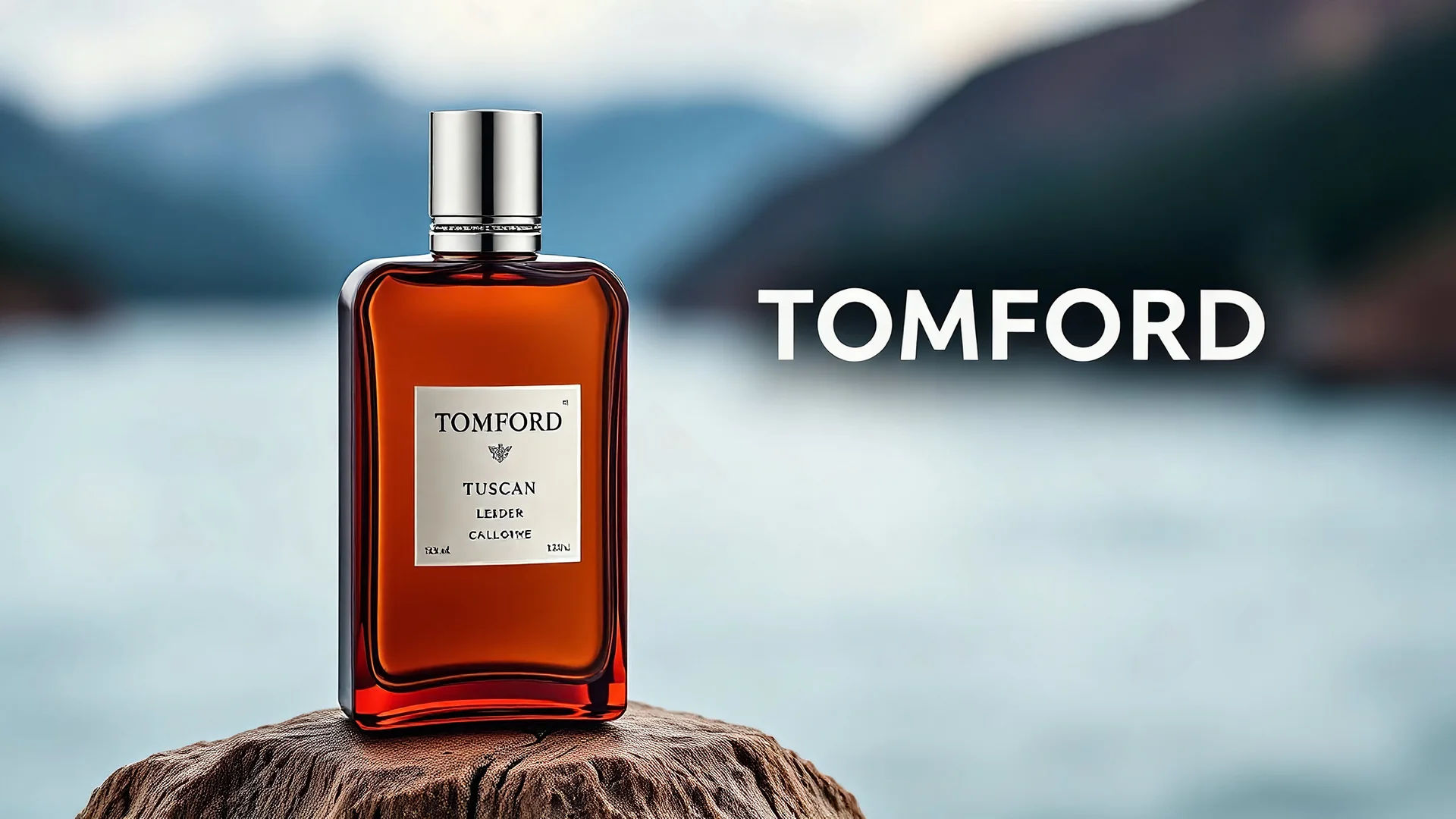 Professional image of Tomford Tuscan Leder cologne for advertising banner