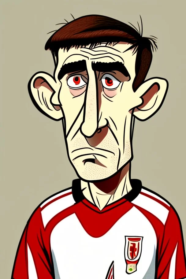 Anthony Gordon English football player ,cartoon 2d