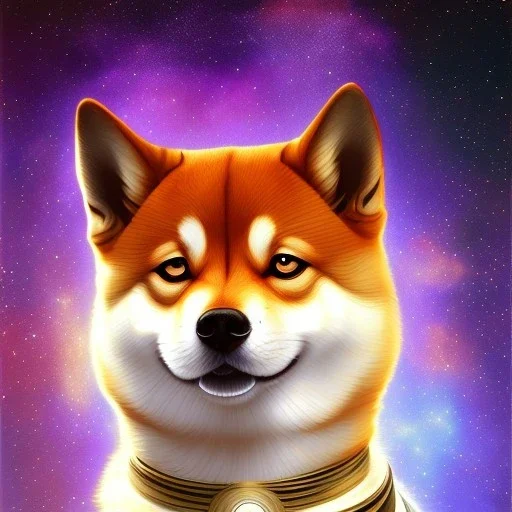 spaceforce shiba inu doge, cosmic aura