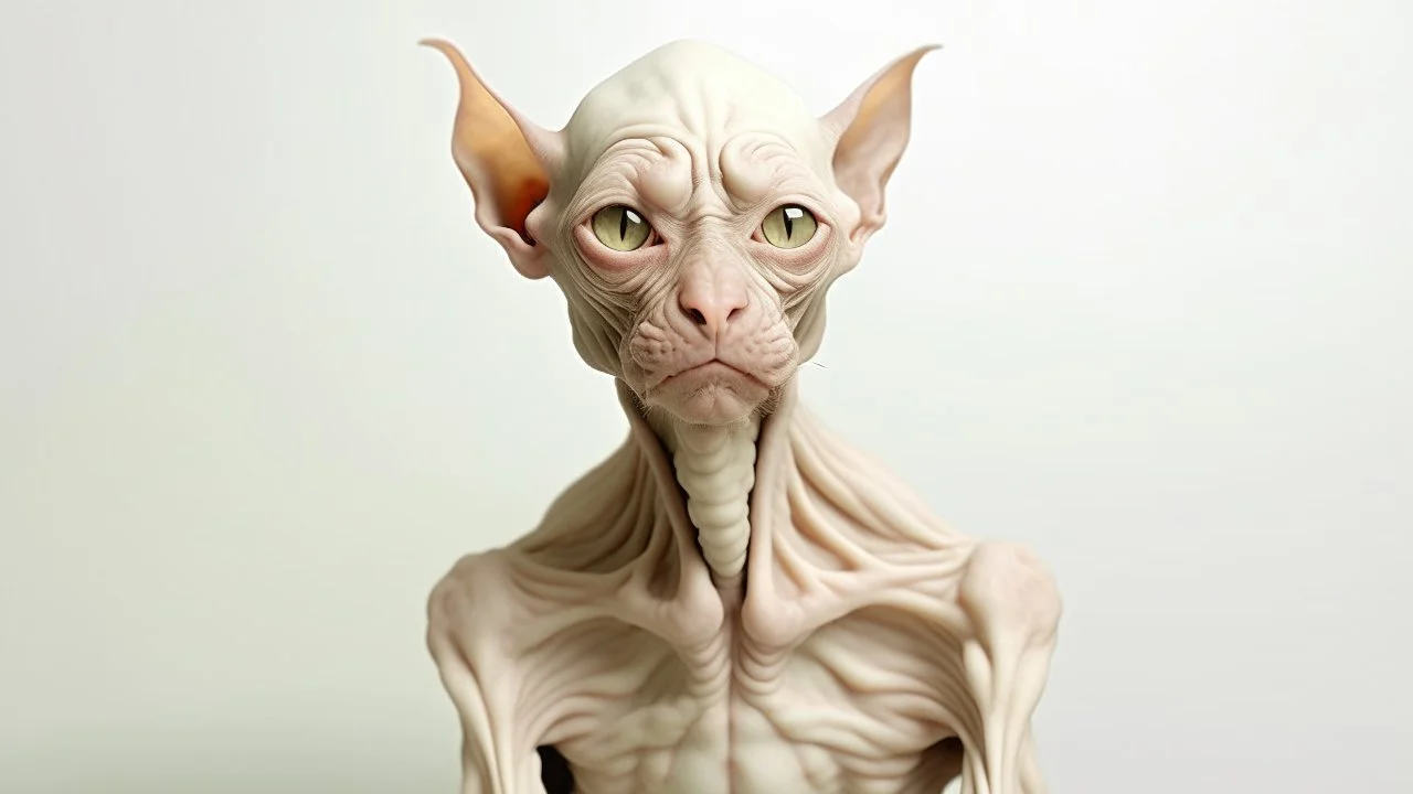 Moises , sin pelo con mirada vaga y color de piel blanca