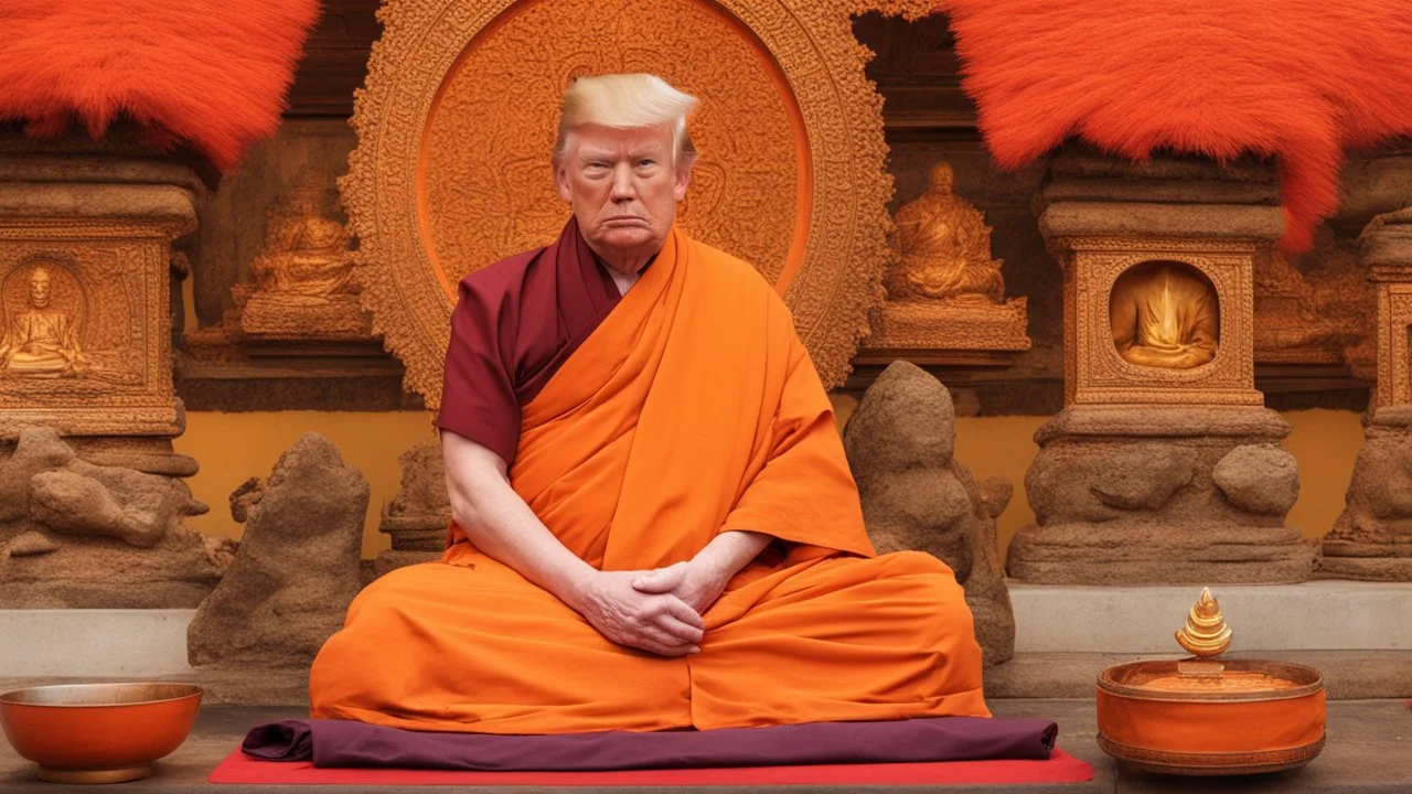 donald trump is a Buddhist monk