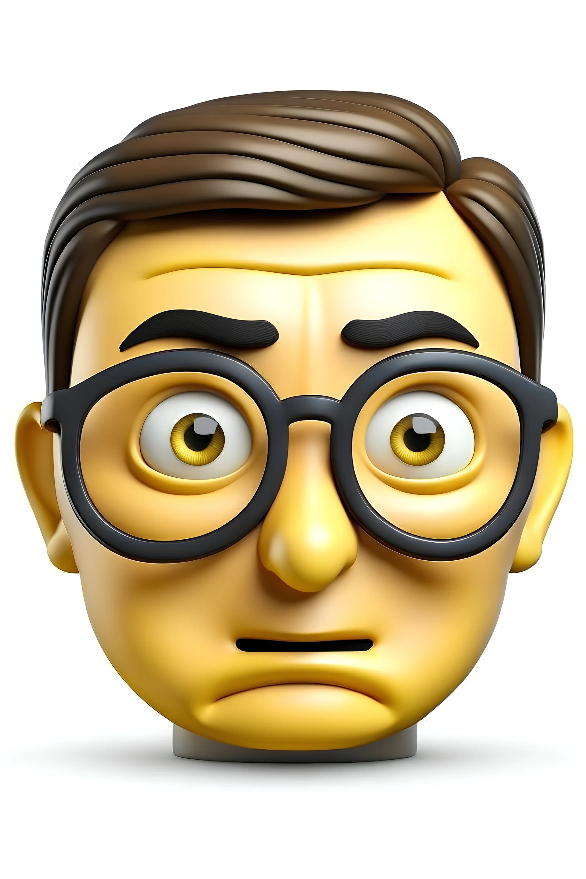 Nerd emoji realistic real