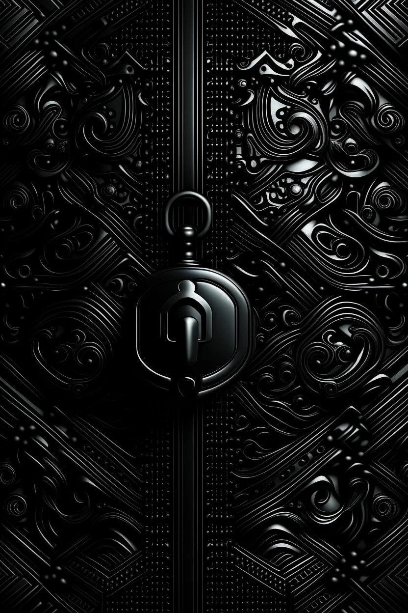 Black lock stately background