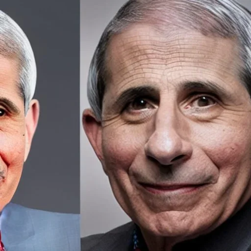 dr. Anthony fauci merged with a beagle