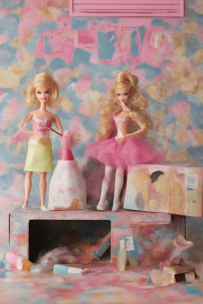 empty barbie doll box