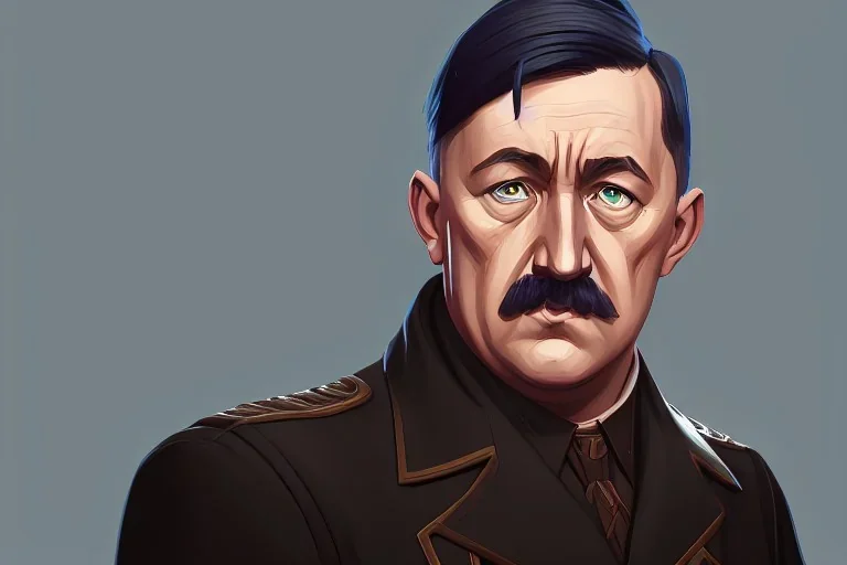 Portrait of Adolf Hitler by Jake Bartok