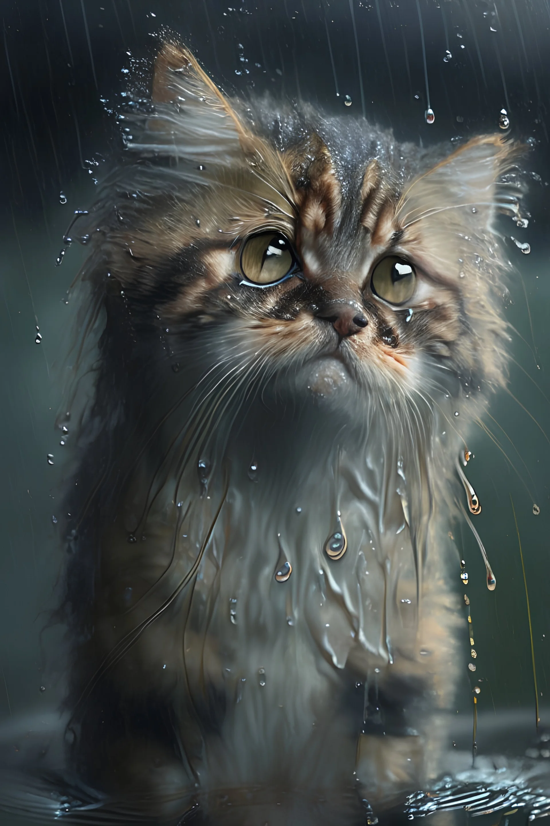 wet cat