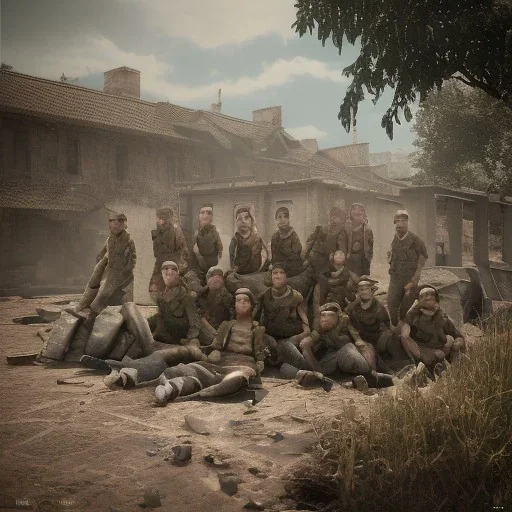 photo of high school students in world war 2