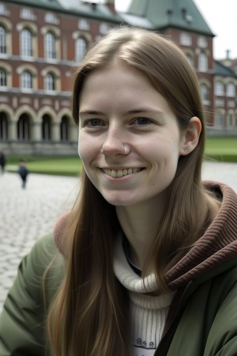 a 24 years old woman at University in denmark in