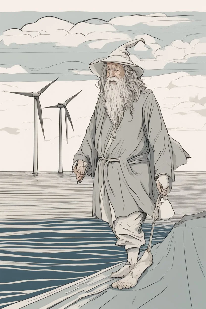 Gandalf visits an offshore wind farm