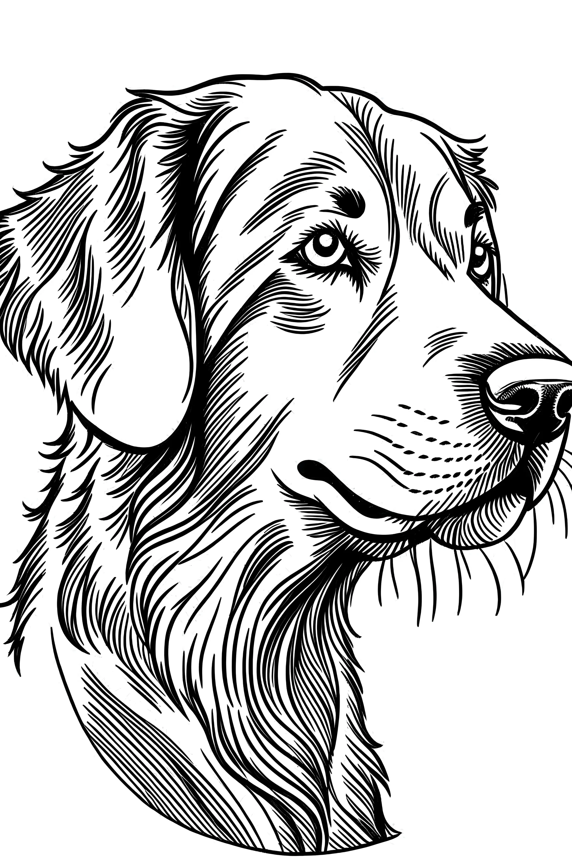 dog clipart line art